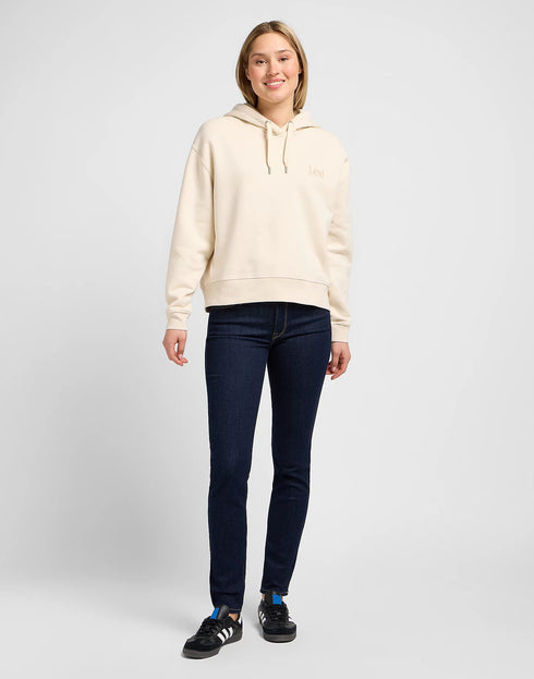 Lee Women's Essential Hoodie in Ecru